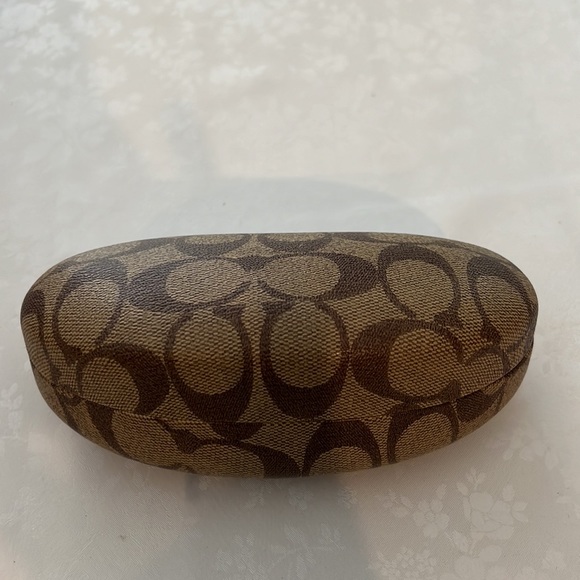 COACH MONOGRAMMED HARD SUNGLASSES CASE - Picture 2 of 5